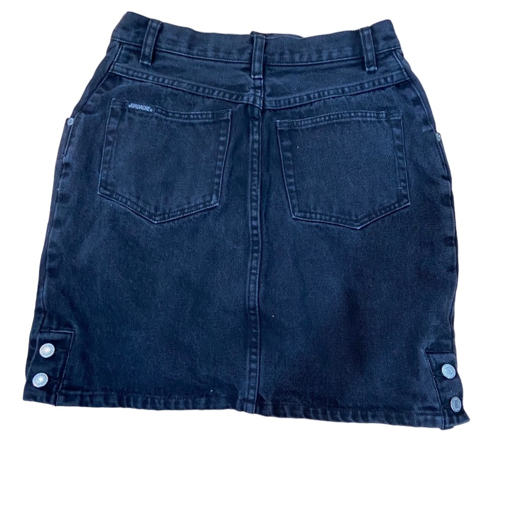 Vintage Jordache black mini skirt 100% cotton